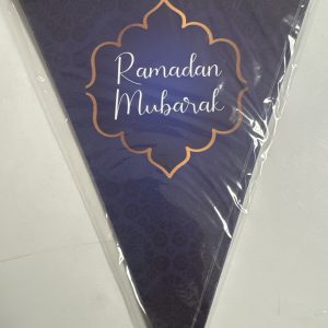 Guirlande - Bleue - "Ramadan Mubarak"